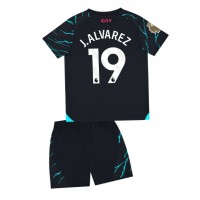 Manchester City Julian Alvarez #19 Tredje Dräkt Barn 2023-24 Kortärmad (+ Korta byxor)